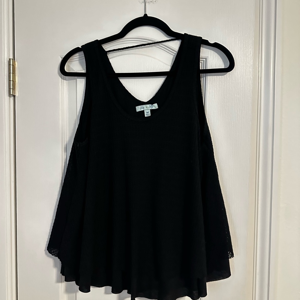 Black Sleeveless Top